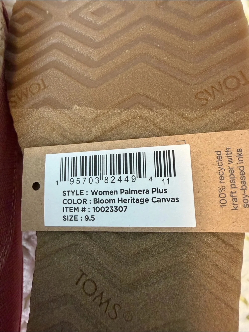 NEW Toms 9.5 Women's Espadrilles in Bloom (Dusty Rose)